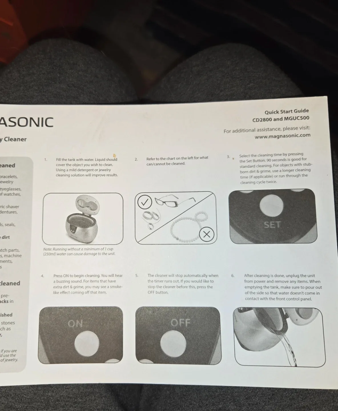🥕 Magnasonic Ultrasonic Jewelry Cleaner image indicator(3)
