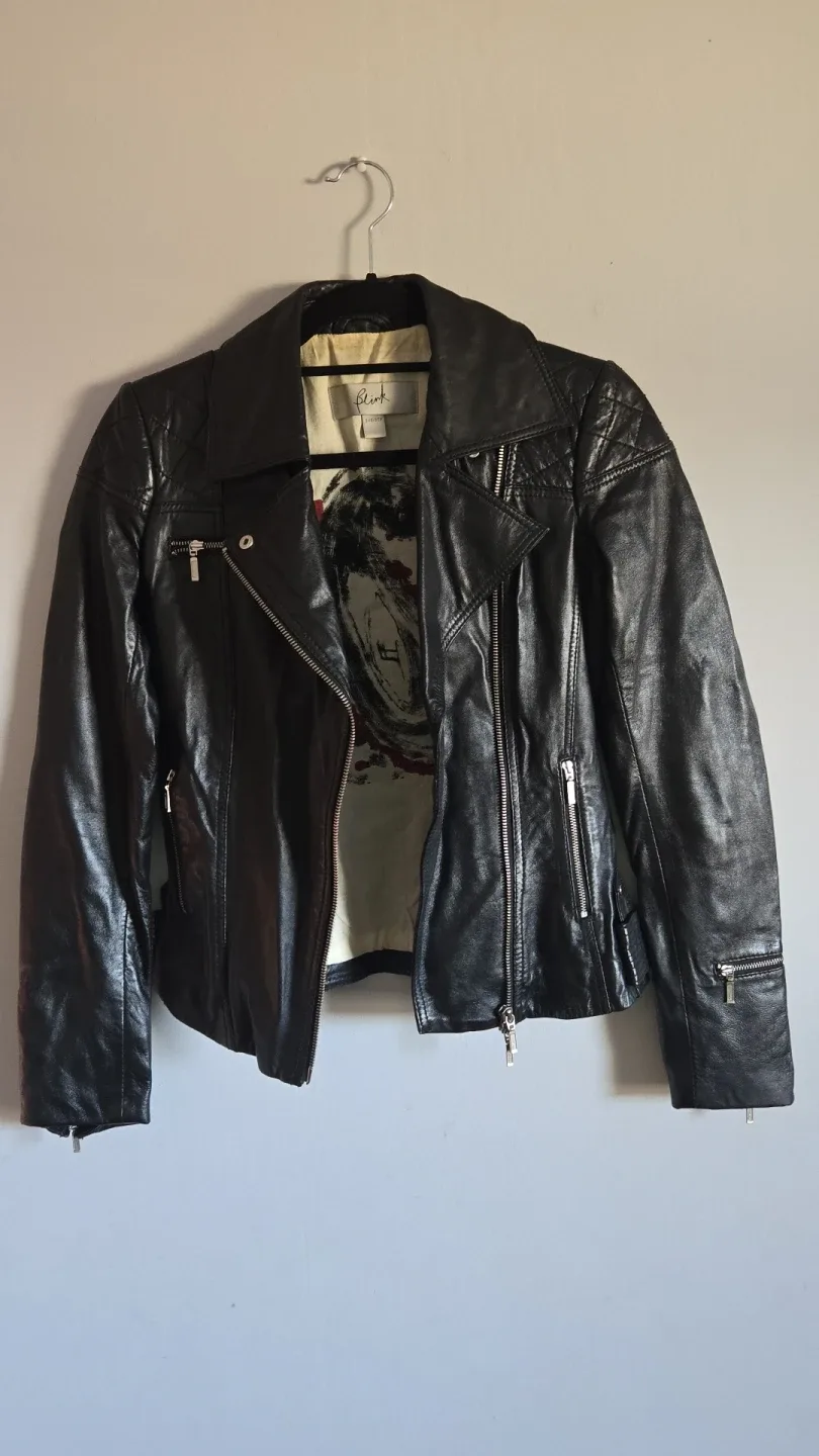 Blink Black Leather Jacket image indicator(2)