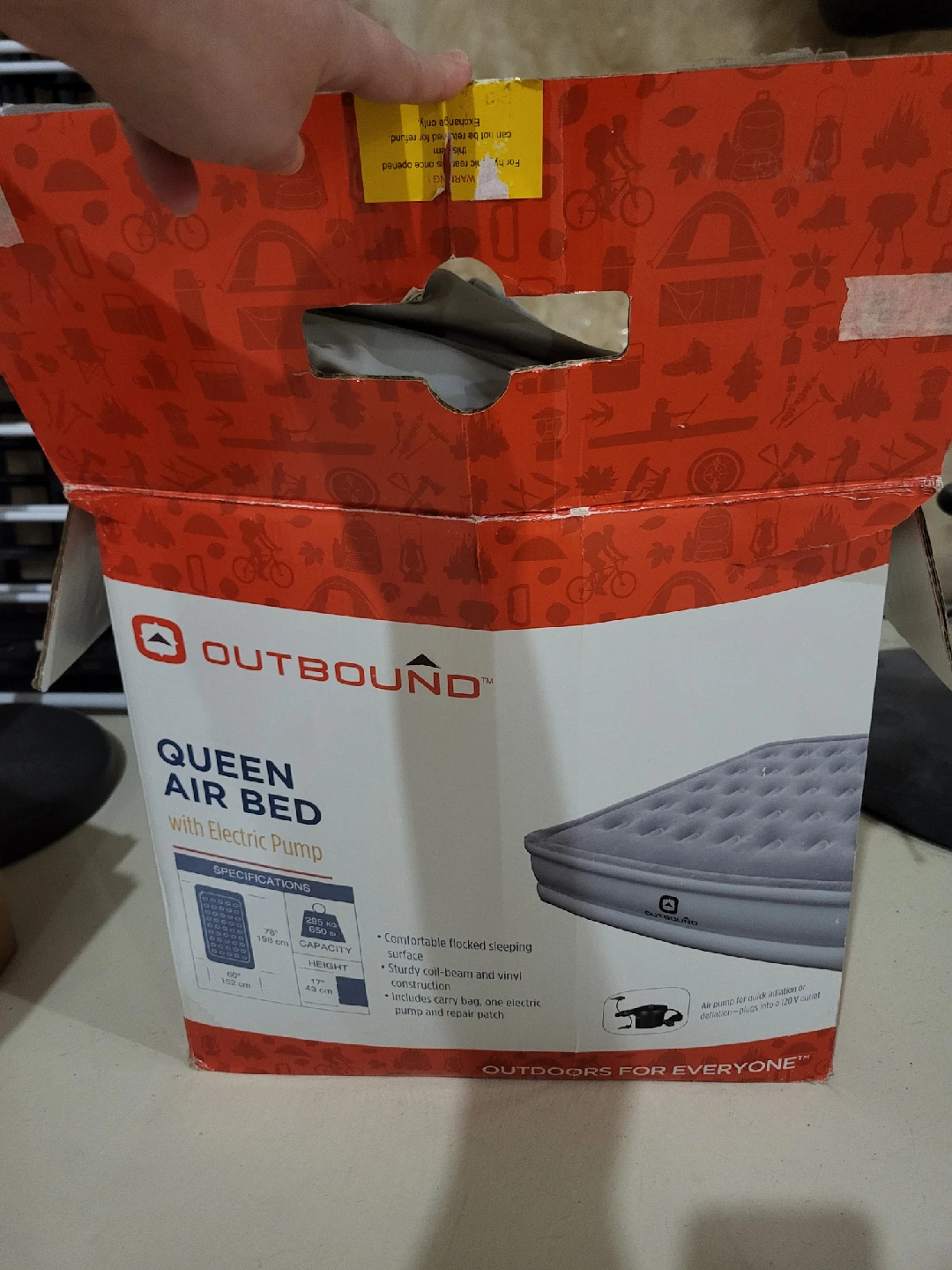 Outbound Queen Air Bed with Electric Pump