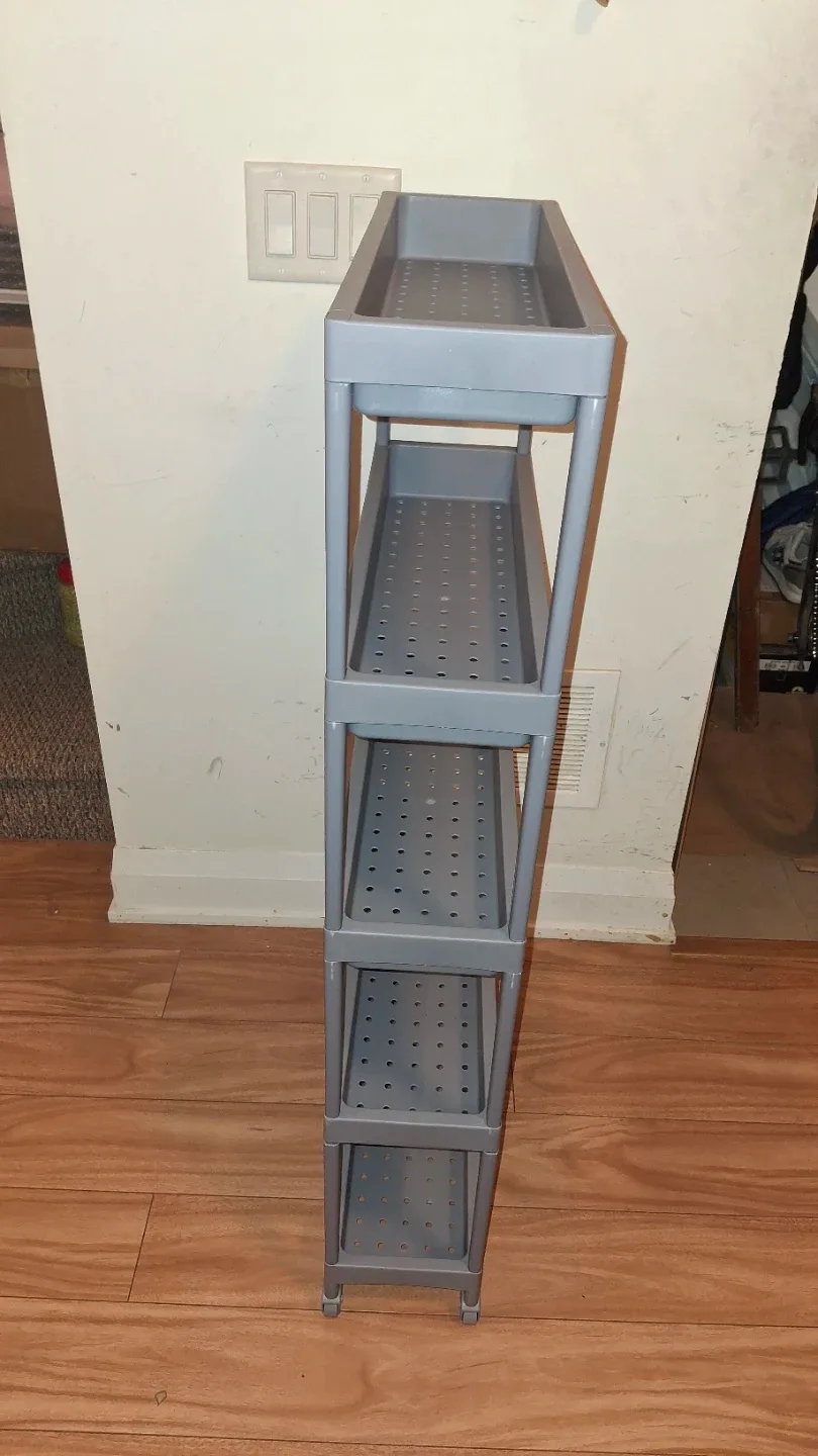 Slim Rolling Storage Cart - Grey 🥕 image indicator(2)