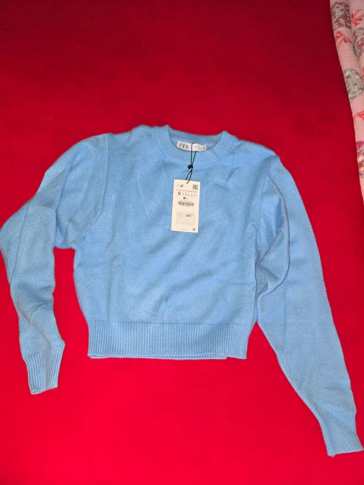 Zara Blue Knit Sweater - Size S