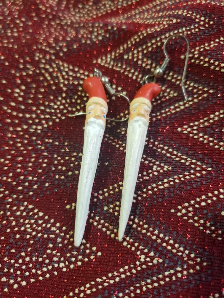 Santa Claus Dangle Earrings