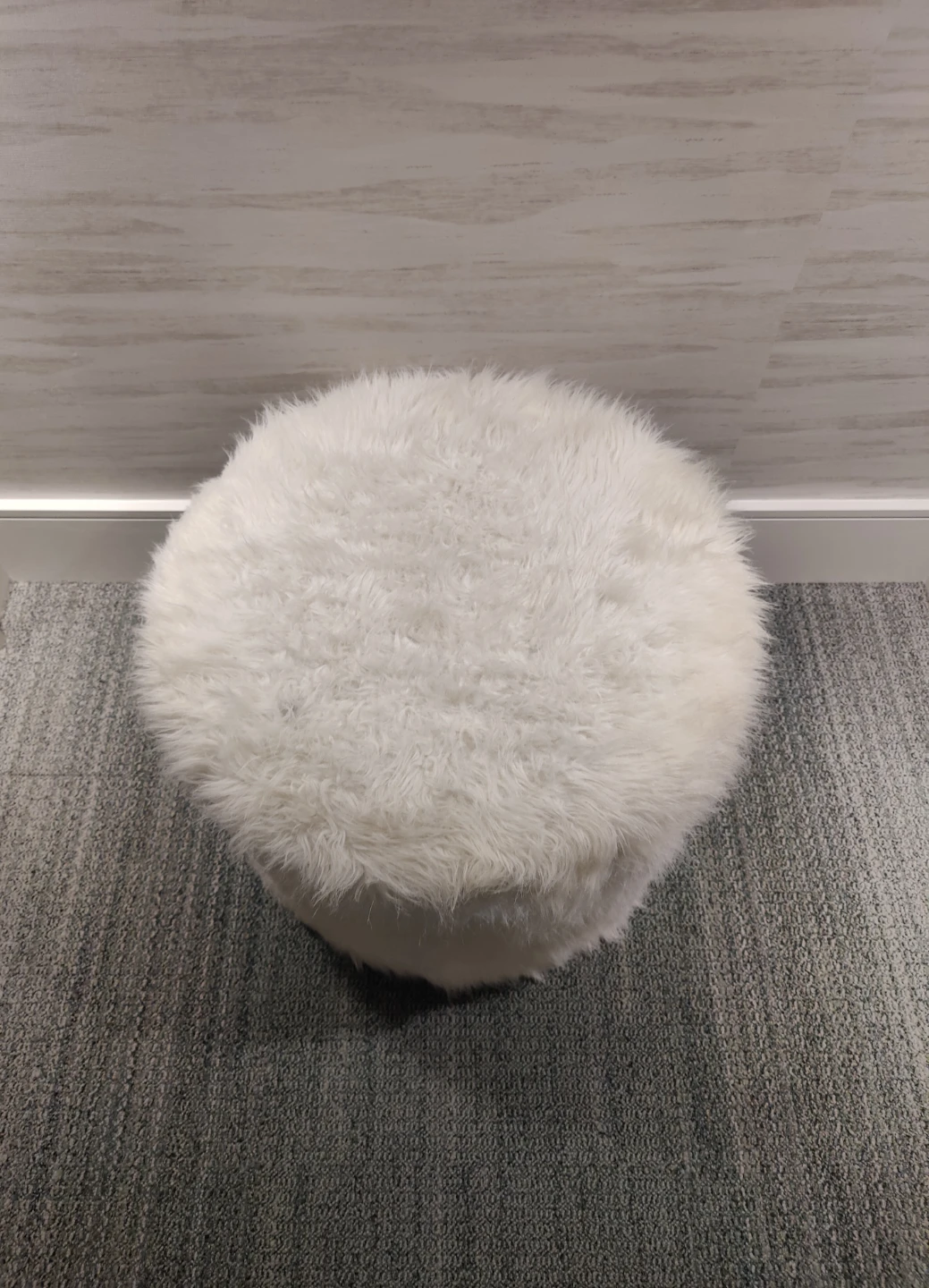 Large Faux Fur Fluffy White Storage Ottoman Stool 12 Shoe Slots - photo 4