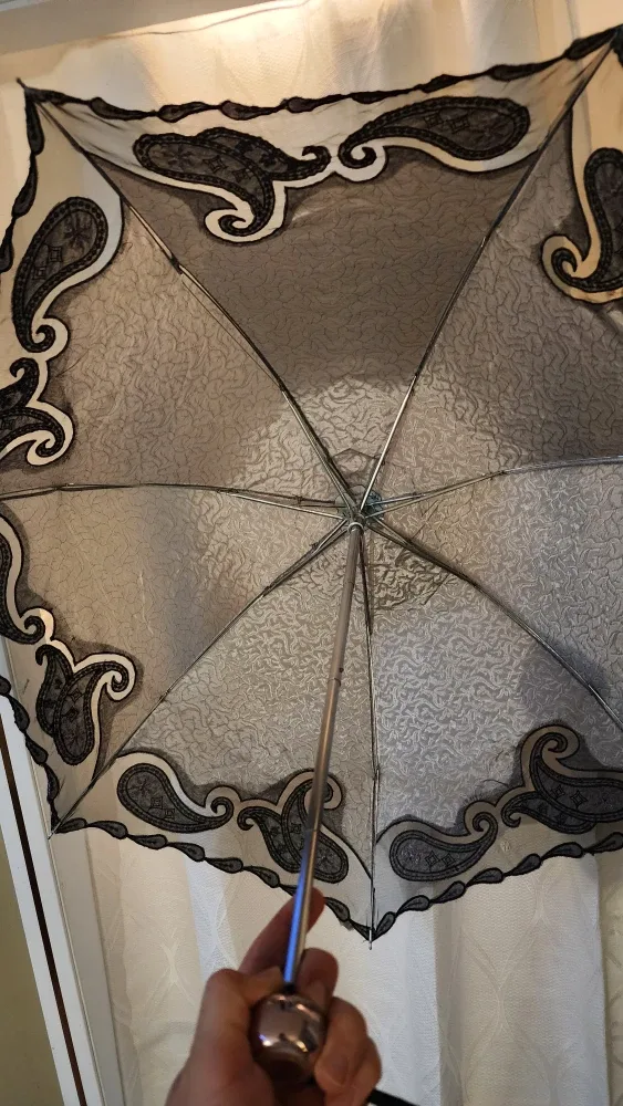 Stylish Sun Umbrella with Paisley Design image indicator(4)