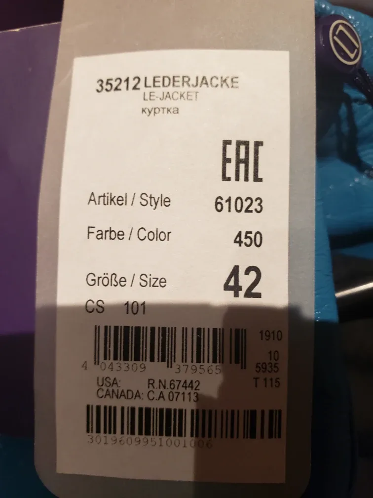 New Laurel Leather Jacket, Size 42 image indicator(5)