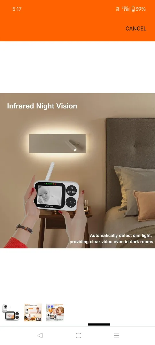 VTimes Baby Monitor with Camera image indicator(6)