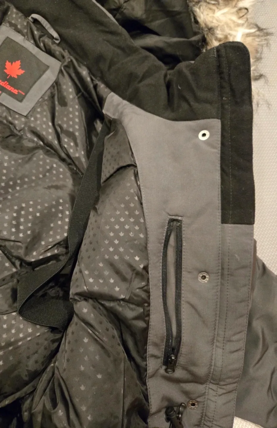 Canadiana Winter Parka - Asphalt Colour - XS size image indicator(5)