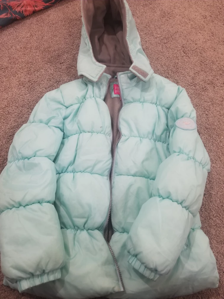 Pink Platinum Girls' Puffer Jacket - Size 10/12