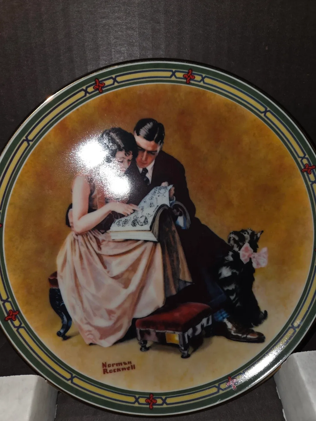 Norman Rockwell "A Couple's Commitment" Plate image indicator(10)