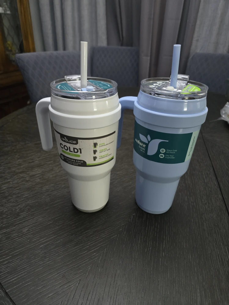 Reduce Cold1 40oz Tumblers - White & Blue
