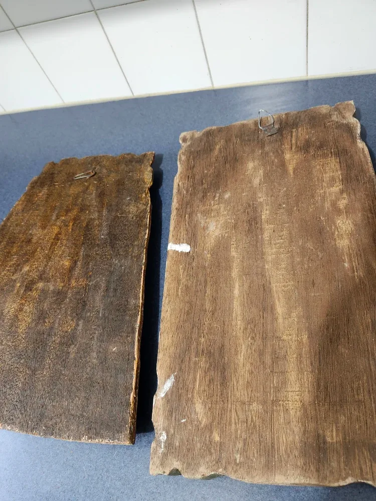 VINTAGE RELIGIOUS CARVED SOLID WOOD FRAME image indicator(4)