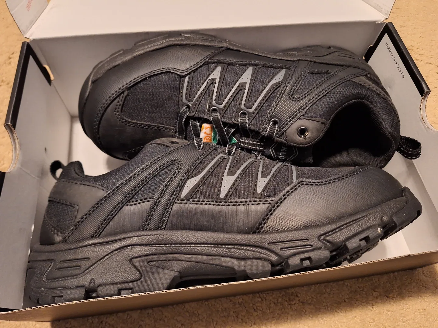 New KLO Black Work Steeltoe Shoes