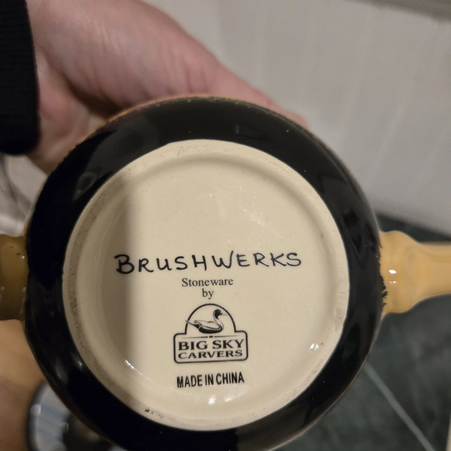 Big Sky Carvers Brushwerks Stoneware Soup Mug - photo 3