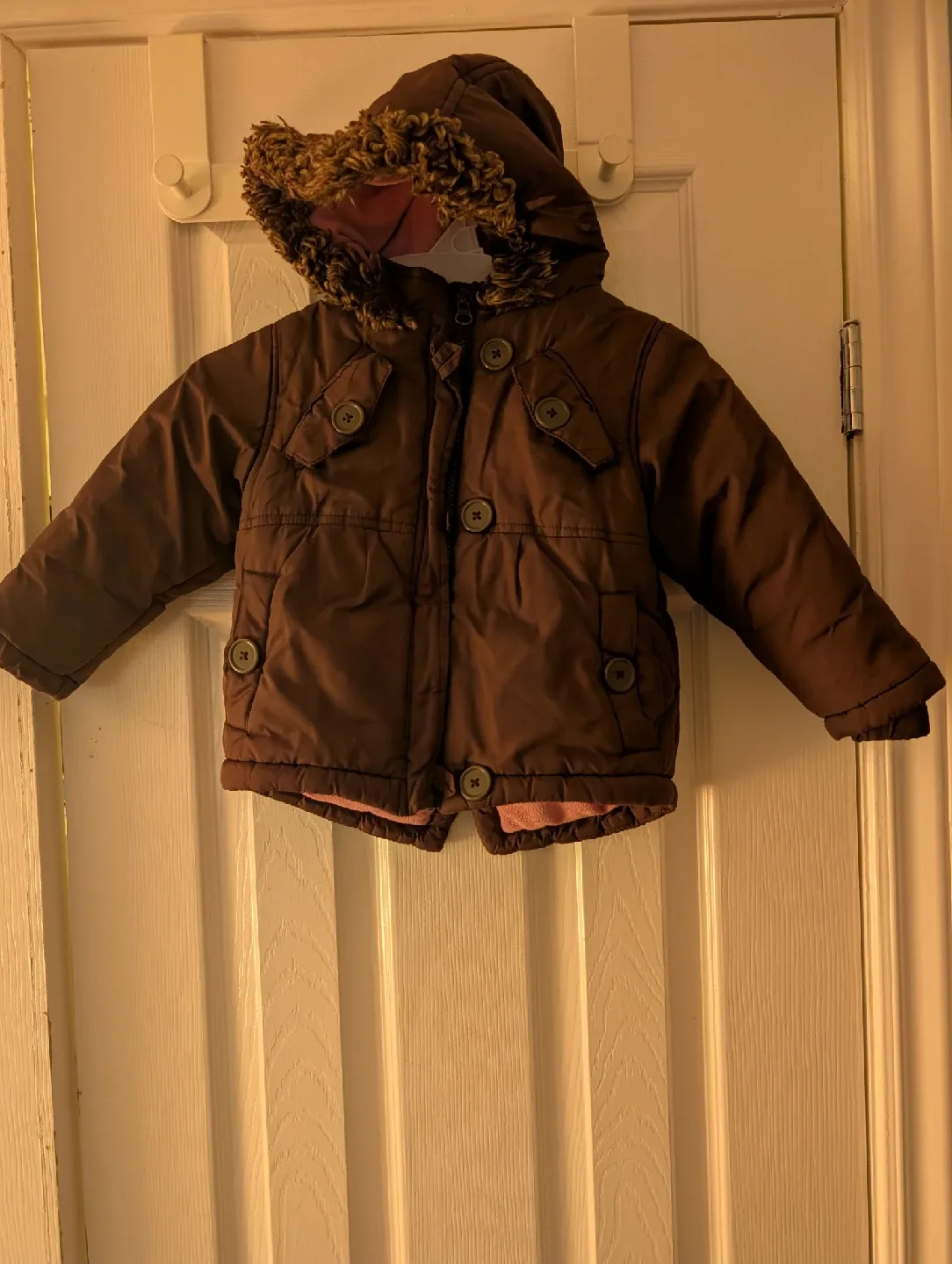 Joe Fresh Brown Winter Jacket - Size 18-24 Months thumbnail