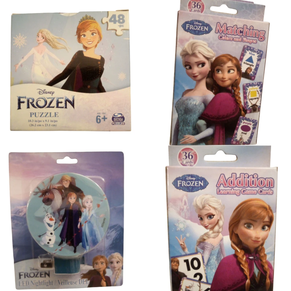 Disney Frozen Puzzle, Matching Cards, Addition Cards, Nightlight