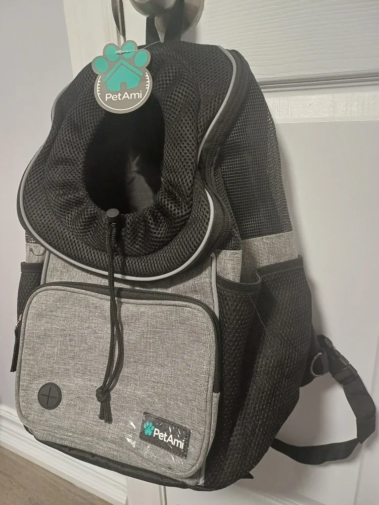 PetAmi Pet Carrier Backpack - Grey image indicator(4)