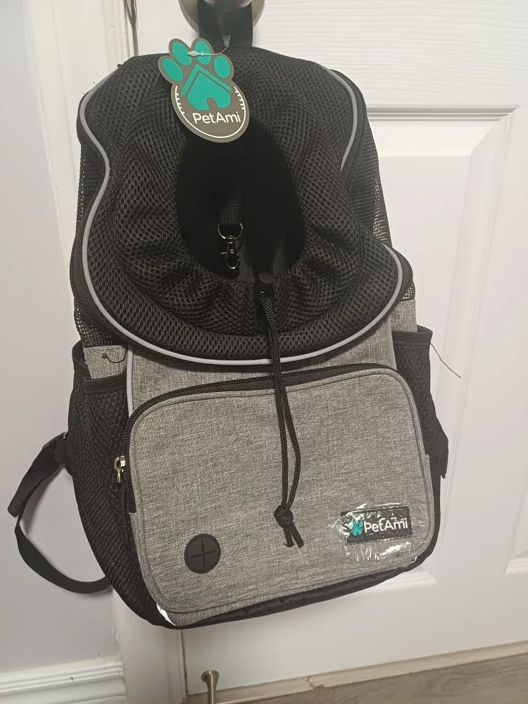 PetAmi Pet Carrier Backpack - Grey image indicator(8)