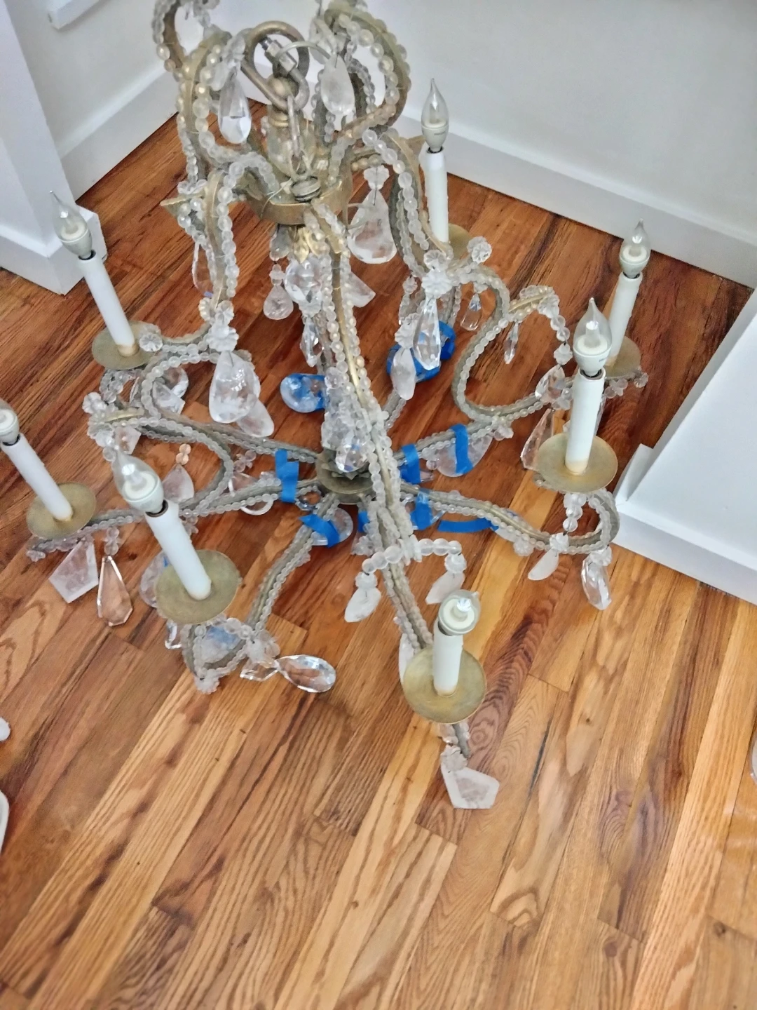 Amazing Antique Rare Historic Bronze Crystal Chandelier!! - photo 2