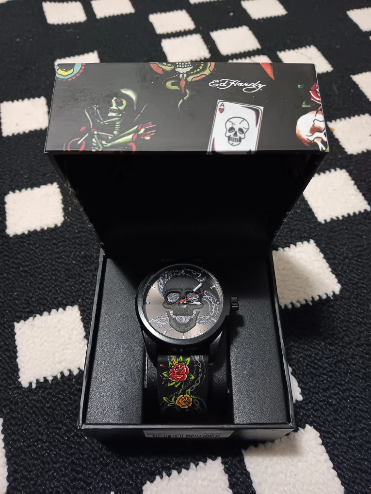 Ed Hardy Skull Watch with Box