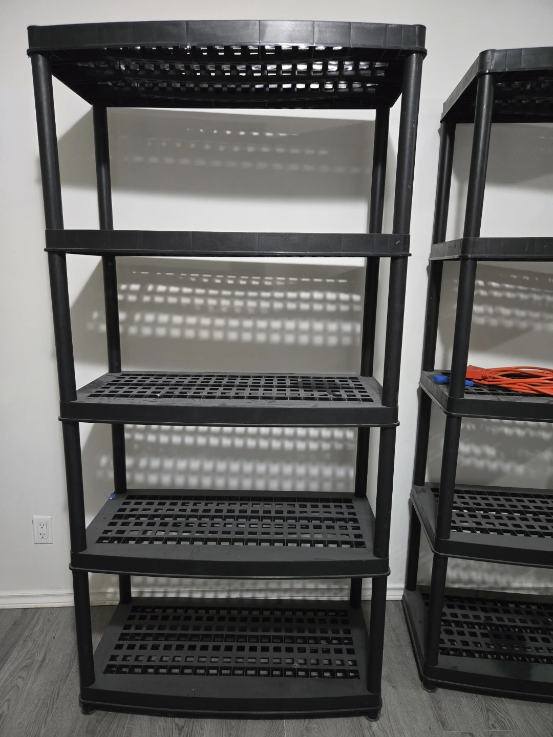 Black 5-Tier Shelving Unit - photo 2