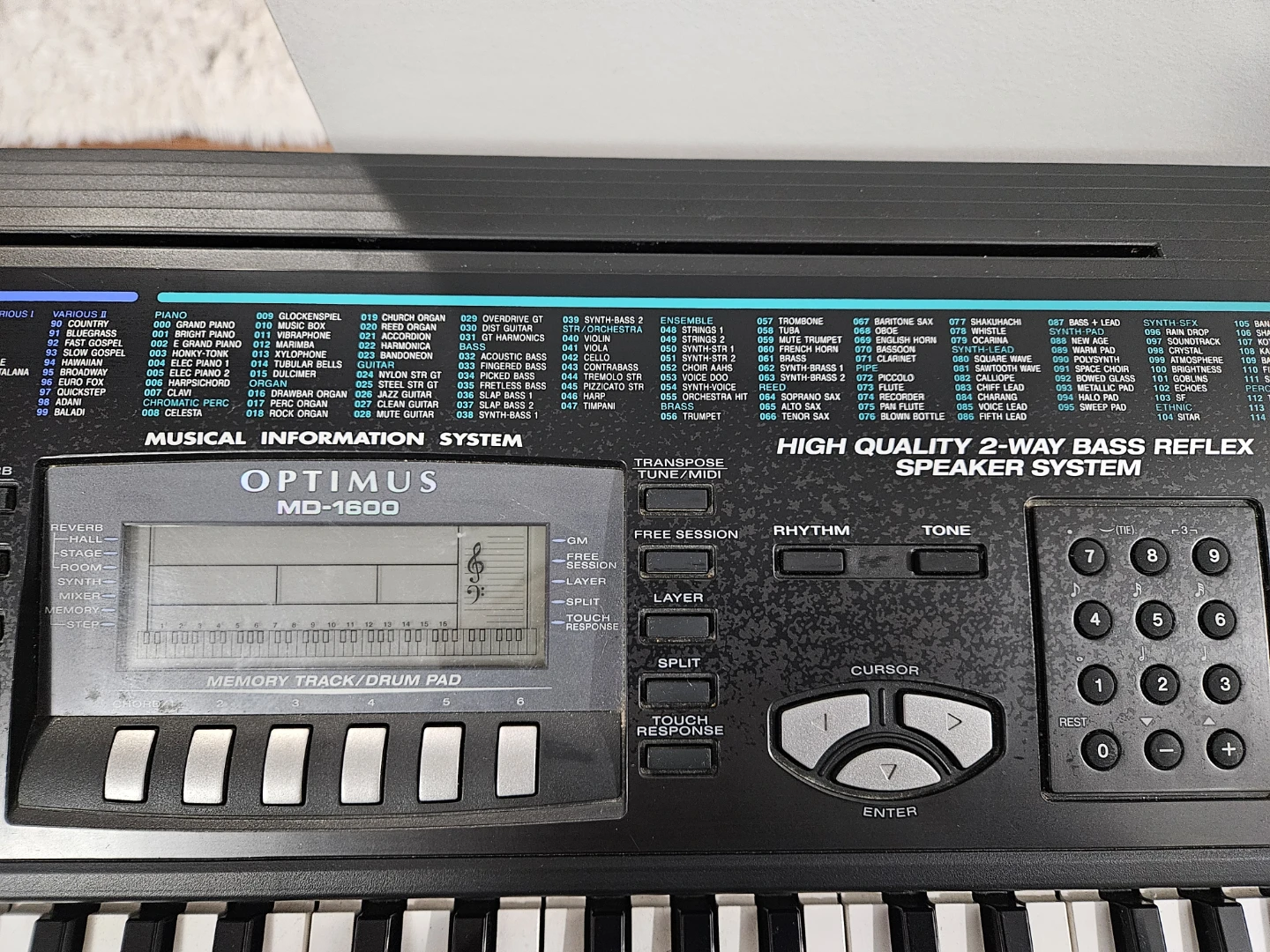 Optimus MD-1600 Keyboard - photo 3
