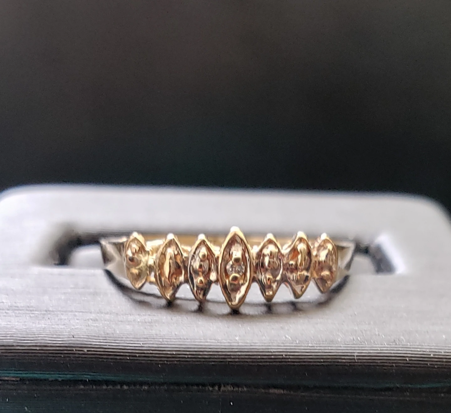 Like new 10K Gold Ring with natural diamonds for sale only $219 - photo 4
