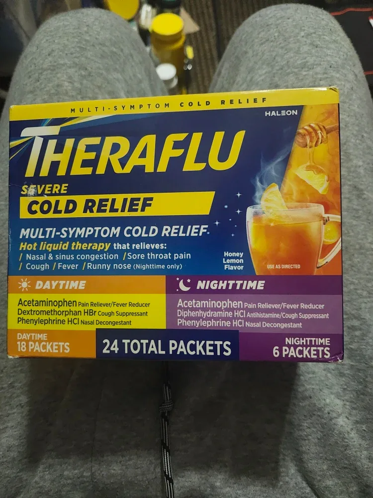Theraflu Severe Cold Relief - 24 Packets