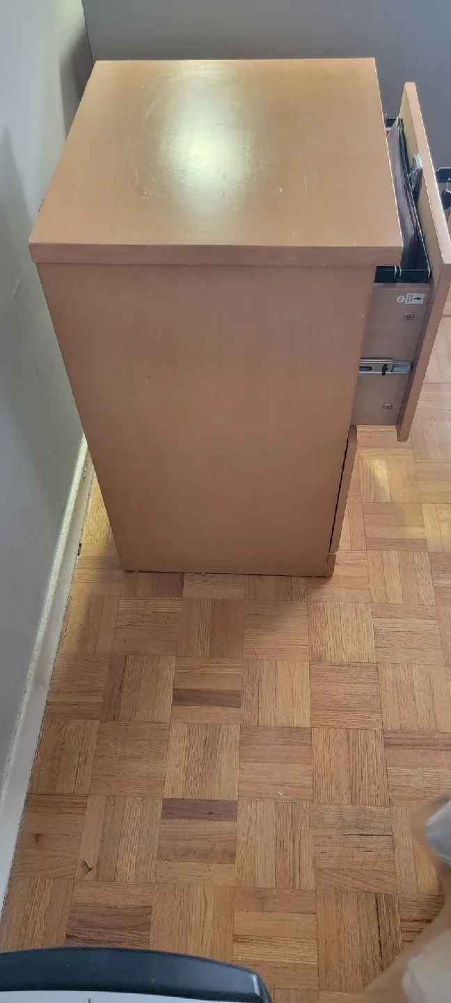 Two-Drawer Wooden Filing Cabinet image indicator(2)