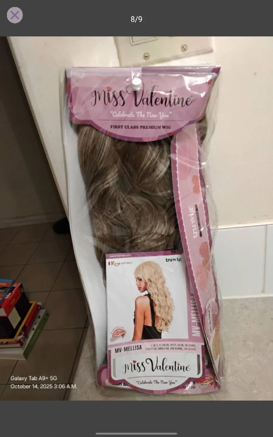 New Miss Valentine Mellisa Wig - Ash Blonde image indicator(5)