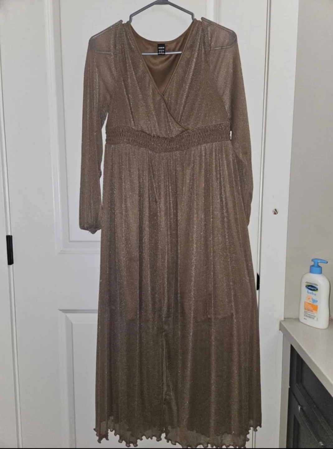 Shein Brown maternity Dress