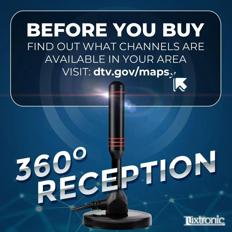 Digital HDTV Antenna - Includes Magnetic Base image indicator(2)