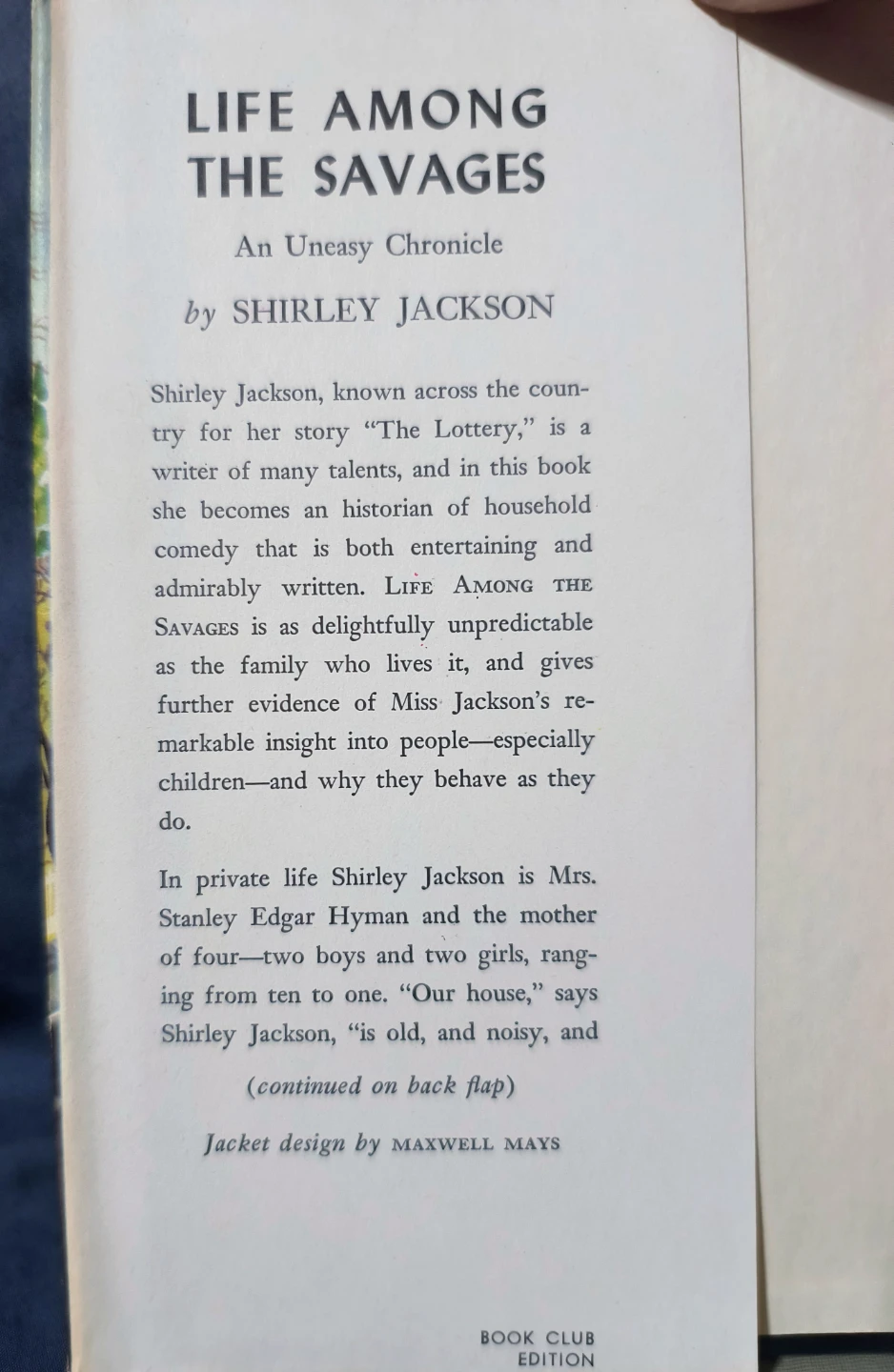 Life Among the Savages by Shirley Jackson 1953 - photo 3