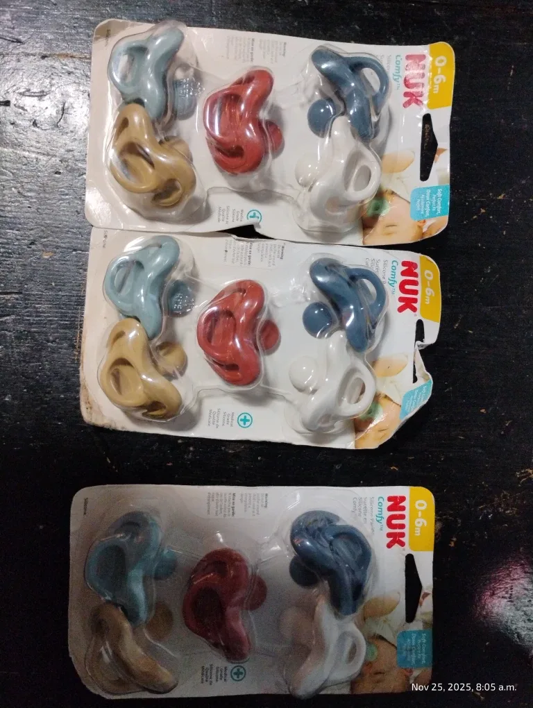 NUK Comfy Silikone Pacifiers (New)