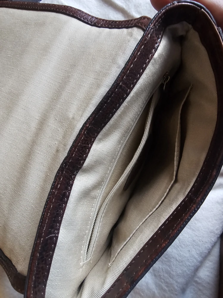 Fossil Brown Crocodile Embossed Crossbody Bag - photo 2