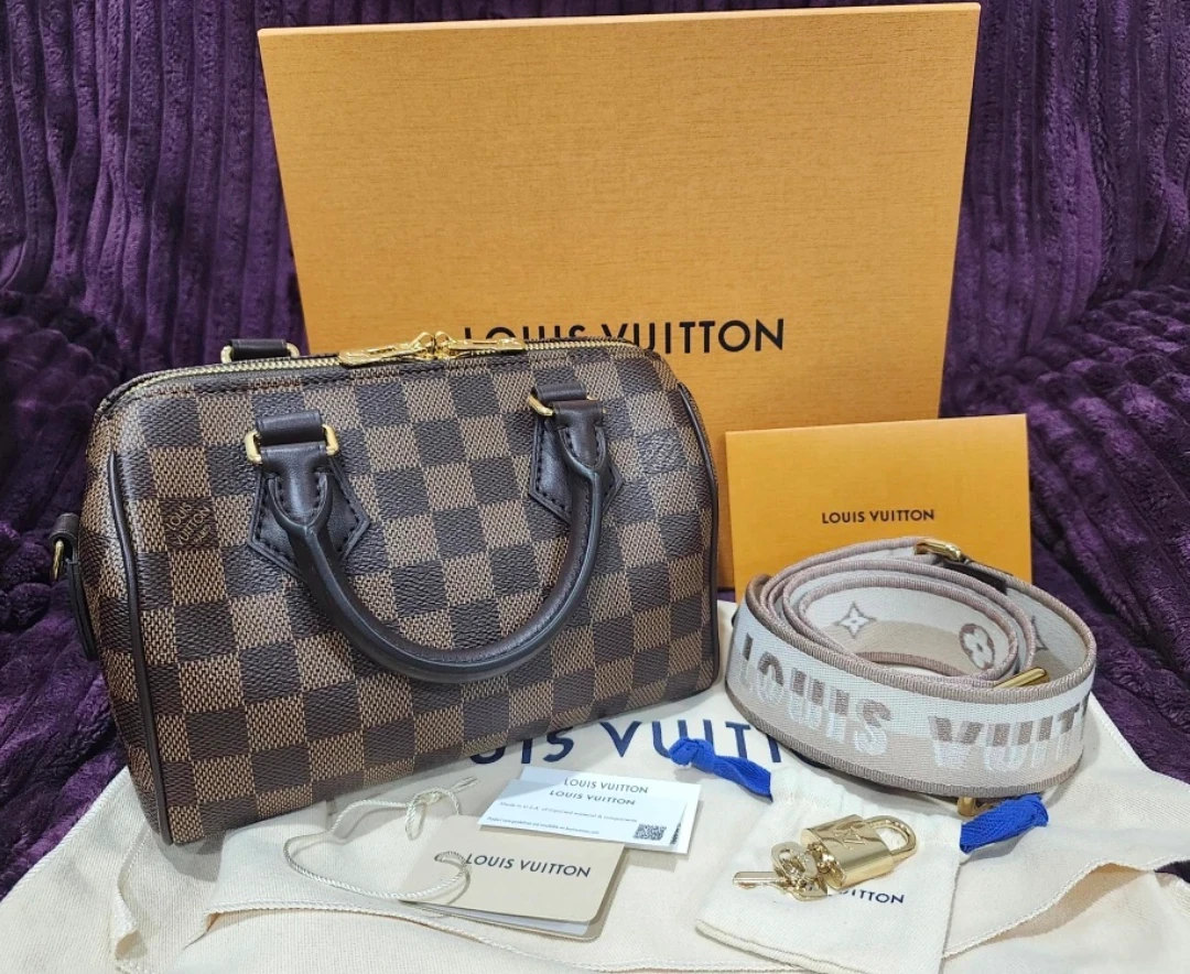 Louis Vuitton Speedy Bandouliere 20 Damier Ebene