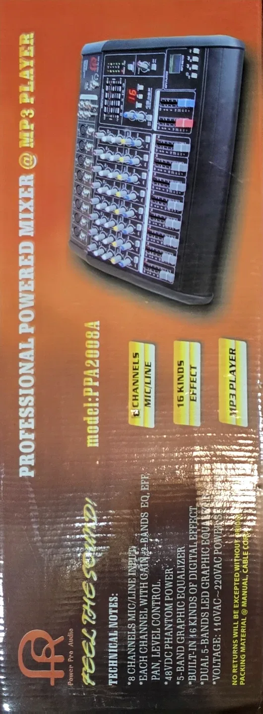 Power Pro Audio PPA2008A Powered Mixer image indicator(2)