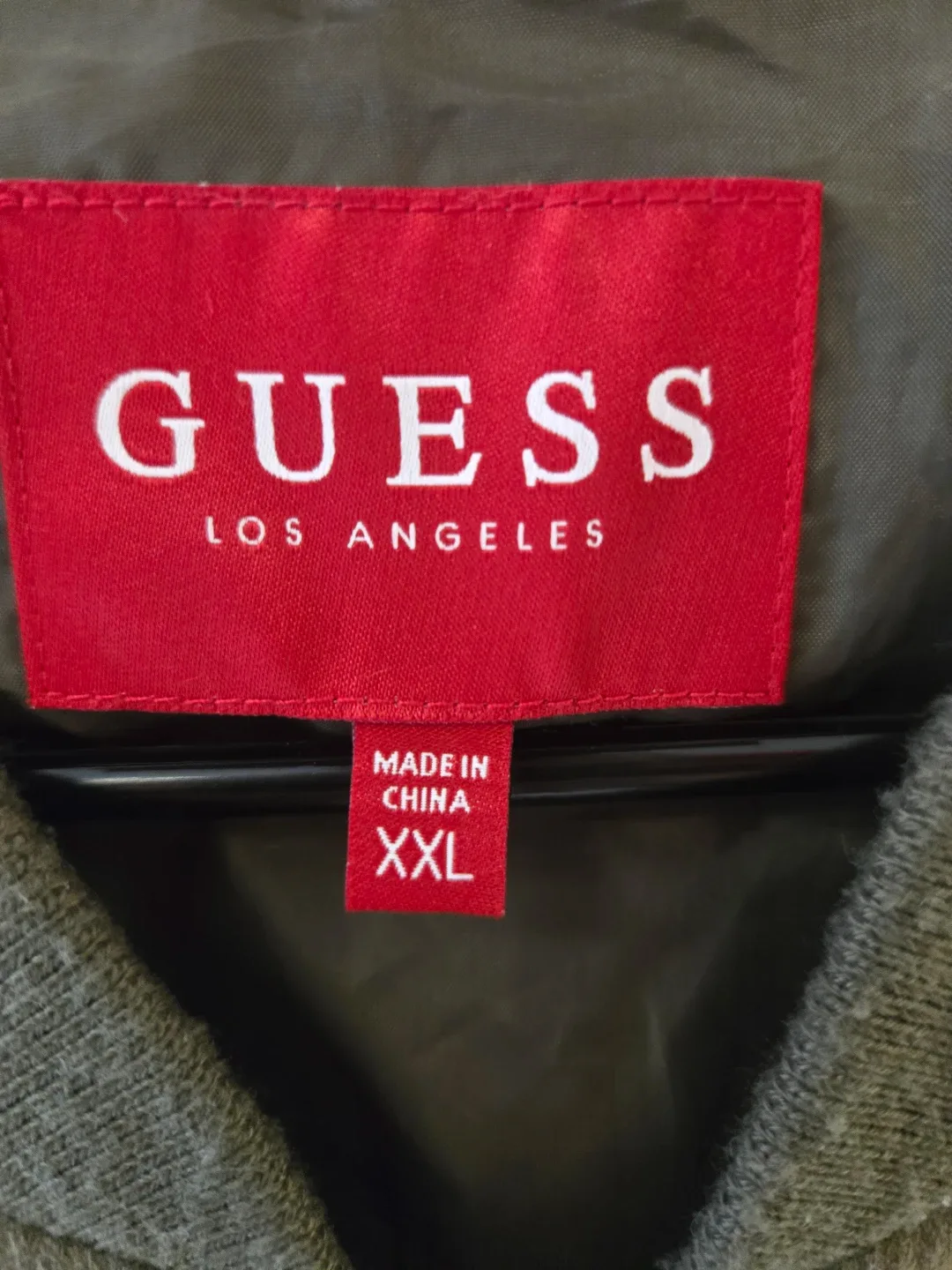 Guess Los Angeles XXL Olive Bomber Jacket image indicator(2)