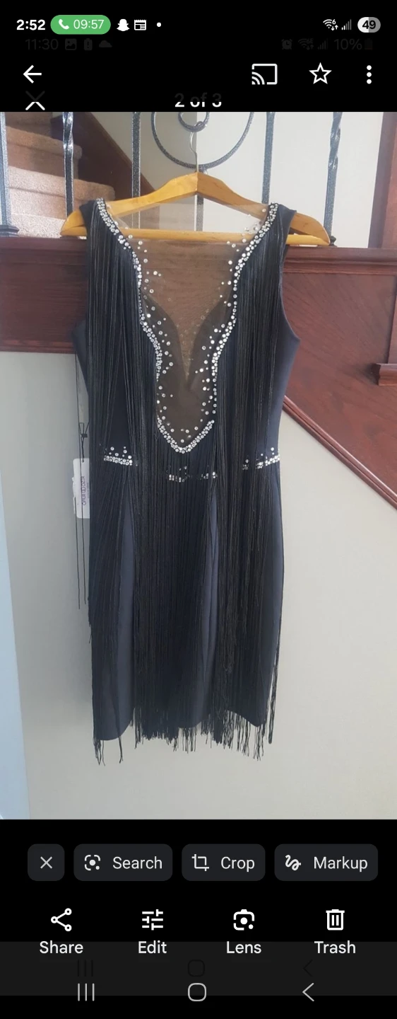 Black Fringe Dress - photo 2
