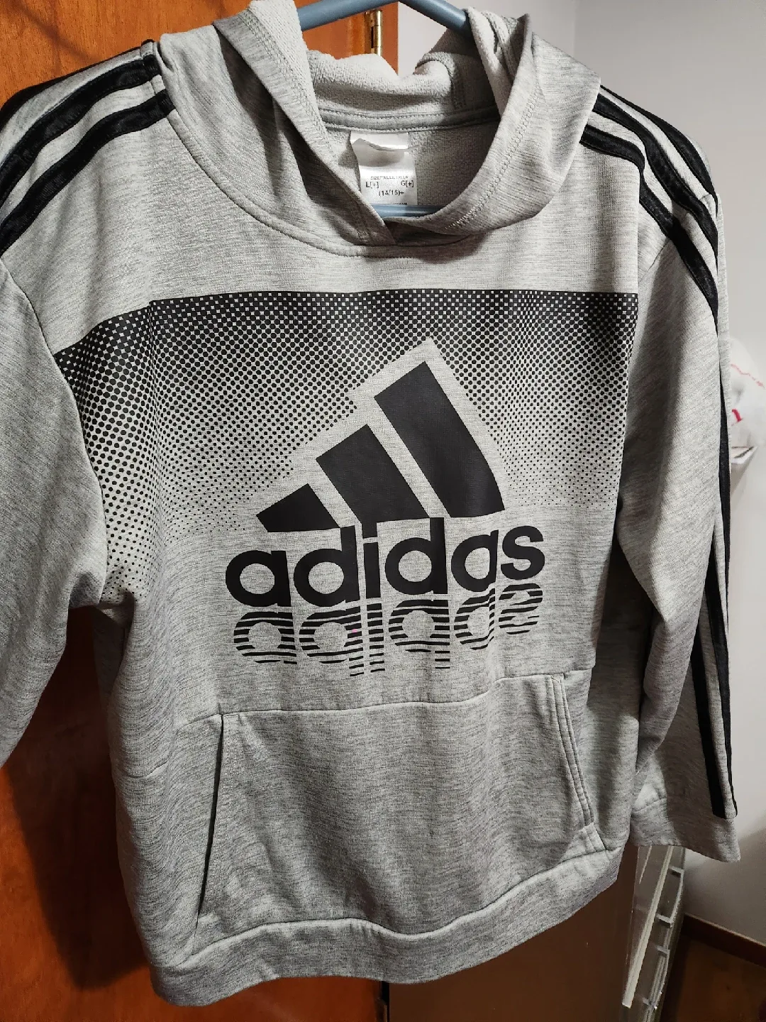 Adidas Gray Hoodie - Size L image indicator(2)