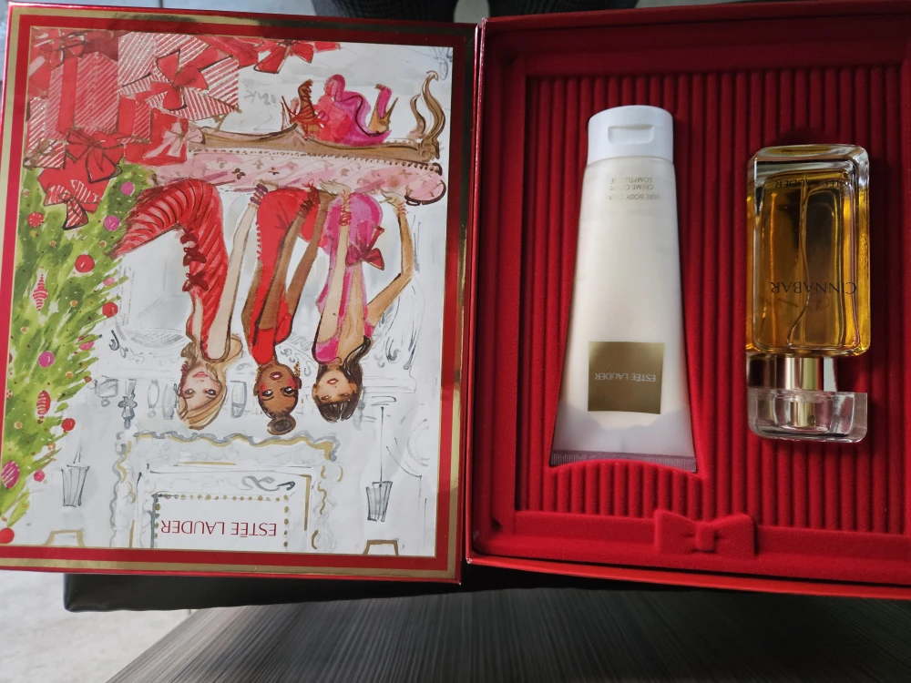 Estee Lauder Cinnabar Perfume & Body Creme Set