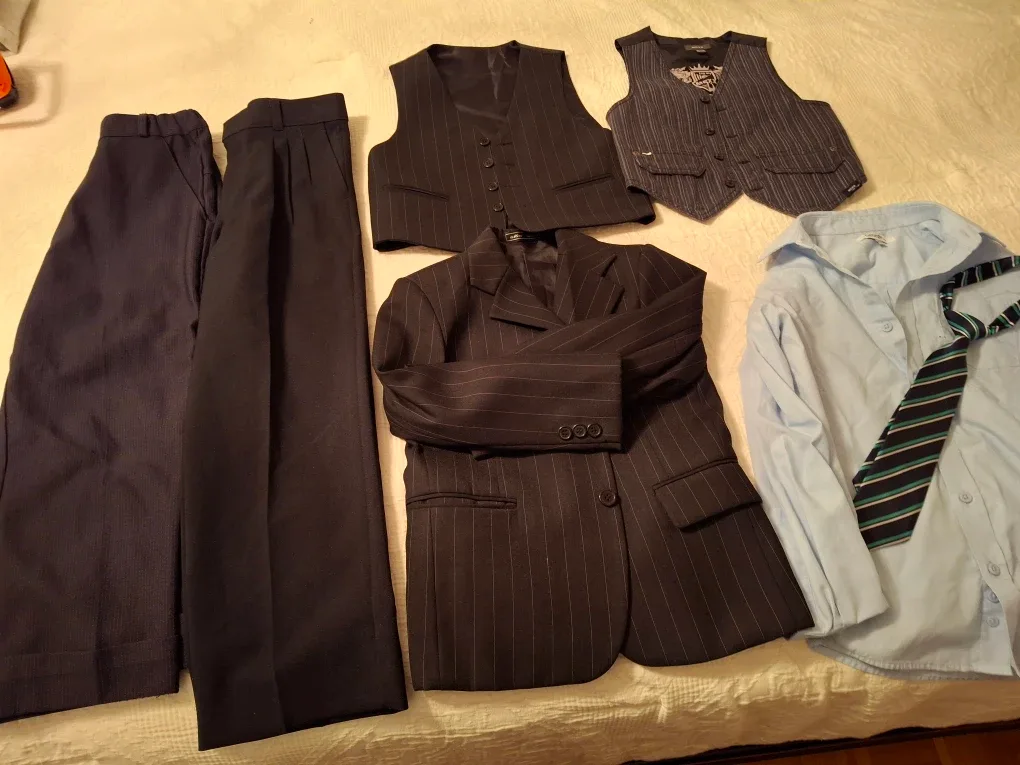 Boys' Size 6-8 bundle - Blazer, Pants, Vests, Shirt & Tie