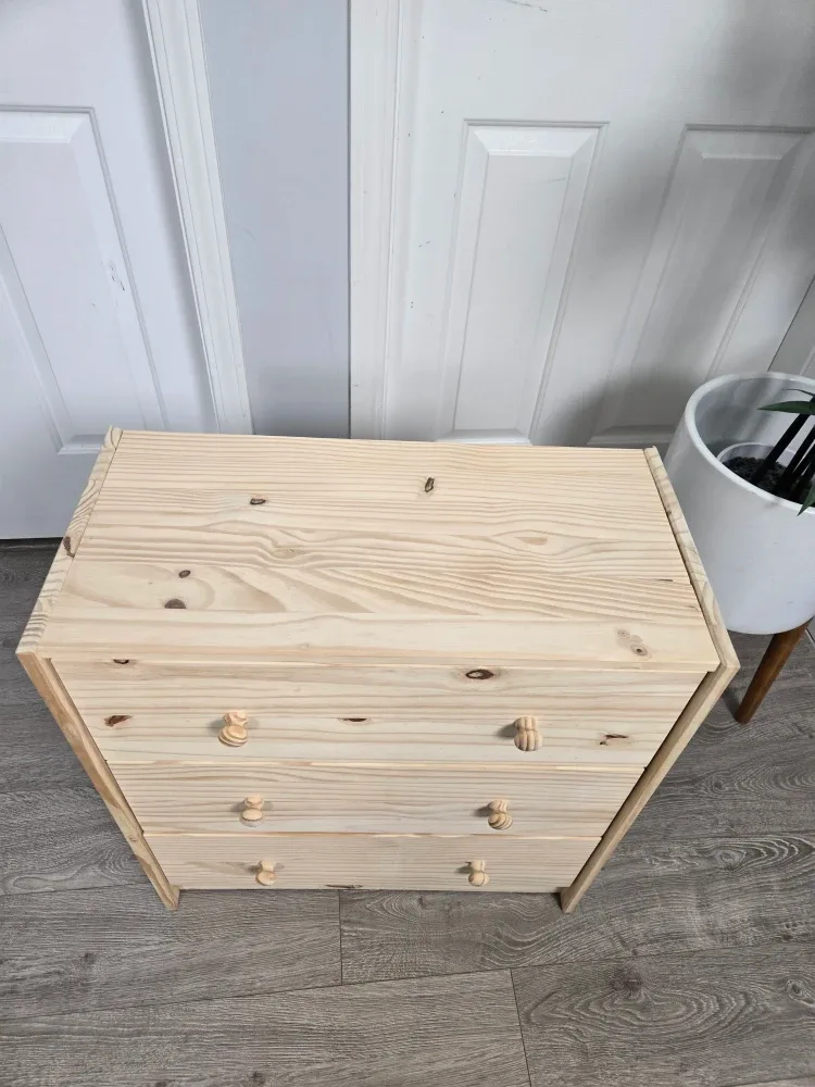 Ikea rast 3 drawer dresser real wood image indicator(2)