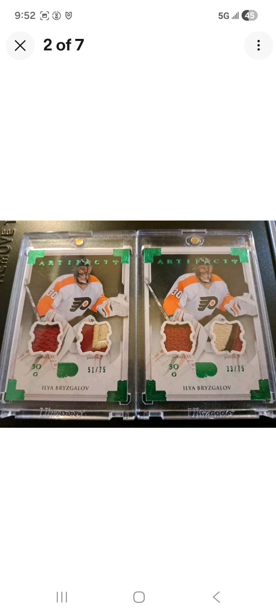 Ilya Bryzgalov 2013-14 Artifacts Hockey Card Lot - photo 2