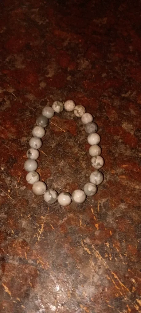 Grey beaded bracelet