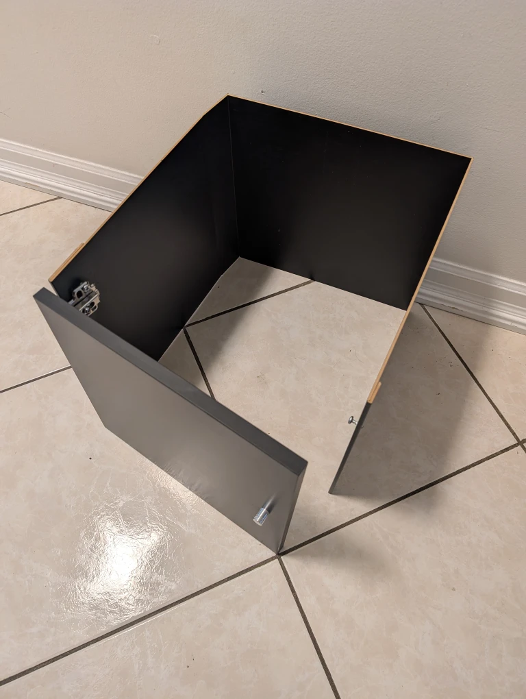 IKEA Kallax Black-Brown Insert with Door - photo 2
