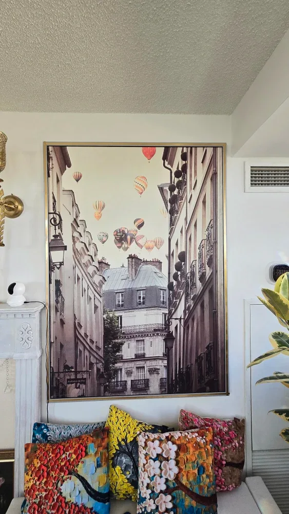 IKEA discontinued Paris Street Scene Framed Wall Art image indicator(2)