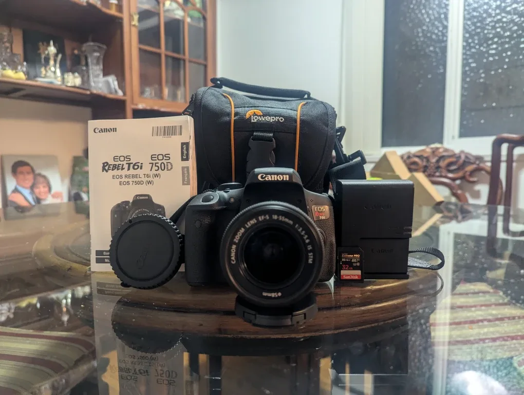 T6i Canon Camera + Accessories  (LIKE NEW)
