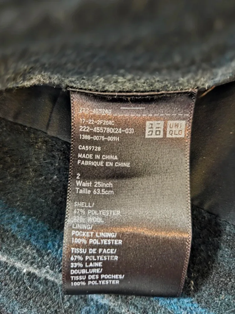 Uniqlo Plaid Wool Mini Skirt image indicator(3)