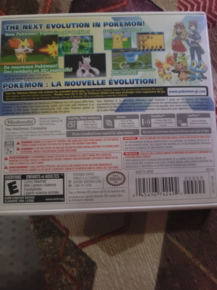 Pokemon X Nintendo 3DS Game - photo 2