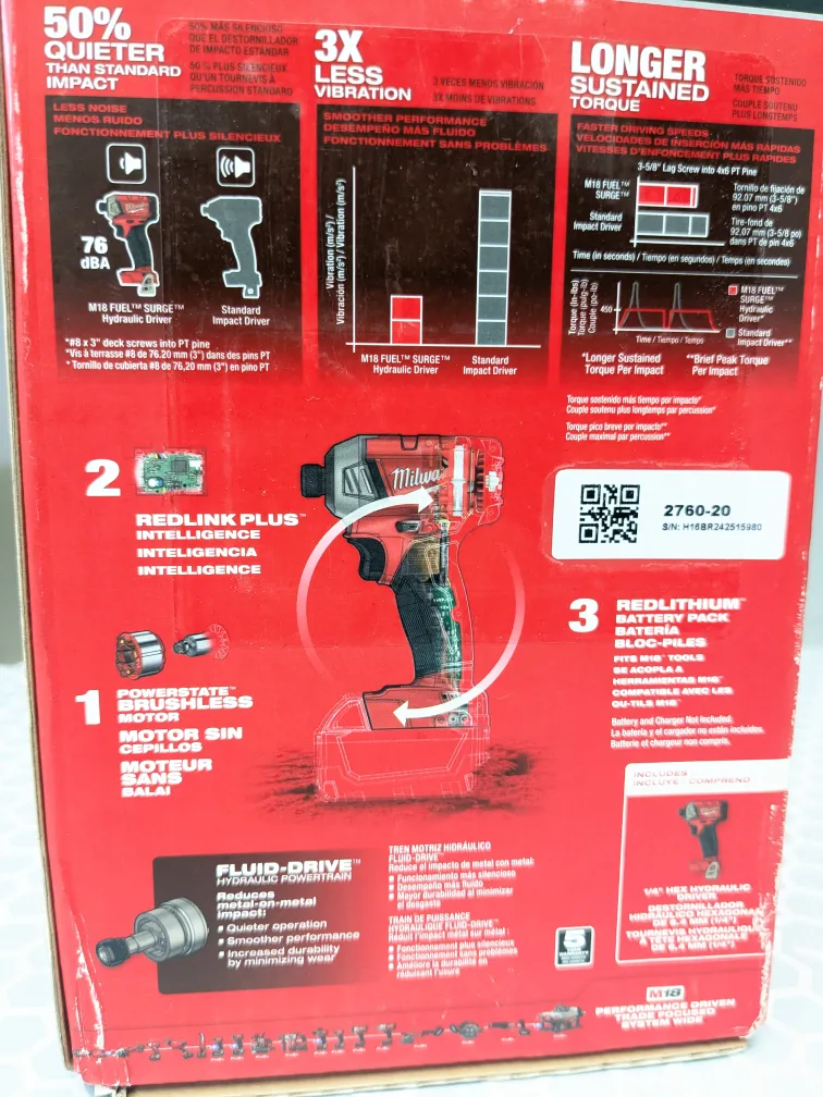 M18 Milwaukee FUEL - SURGE Hydraulic Impact Drill Driver image indicator(4)
